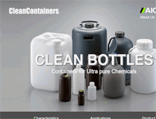 Tablet Screenshot of cleancontainers.com